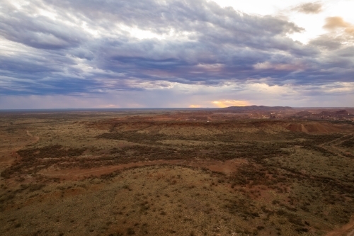 Overcast rural landscape - Australian Stock Image