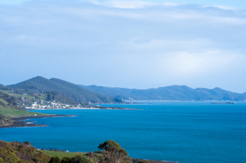 Overlooking Boat Harbour Beach, Tasmania - Australian Stock Image
