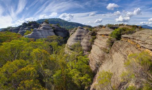 Pagoda Formations - Australian Stock Image