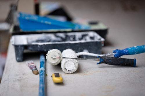 Painting preparation - Australian Stock Image