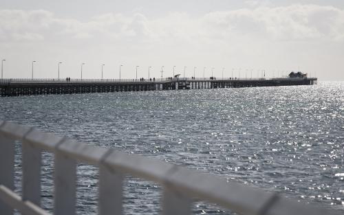 Panorama of Busselton Jetty - Australian Stock Image
