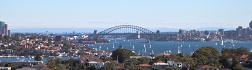 Panorama of Sydney Harbour - Australian Stock Image