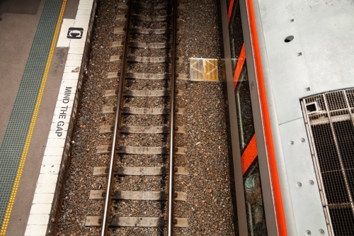 Passenger train at Maitland train station - Australian Stock Image