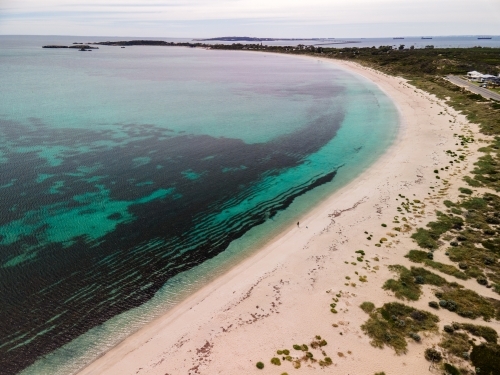 Perth Beach - elevated view along coastline - Australian Stock Image
