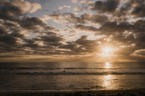 Perth Beach Sunset - Australian Stock Image