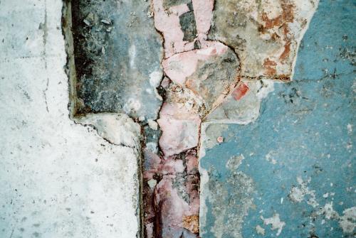 Pink and Blue Rubble - Australian Stock Image