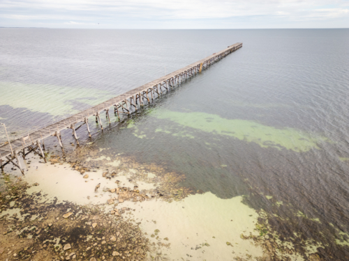 Port Hughes jetty - Australian Stock Image
