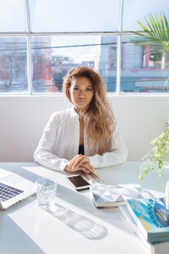 Portrait of a successful young woman in business - Australian Stock Image