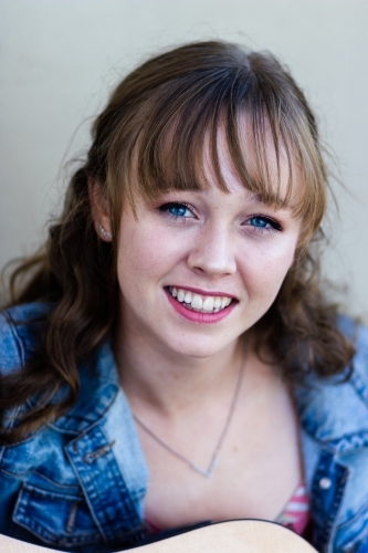 Portrait of a young musician - Australian Stock Image