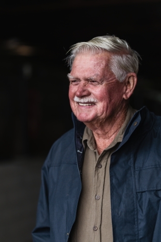 portrait of an older, senior man - Australian Stock Image