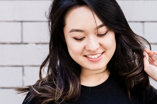 portrait of asian woman - Australian Stock Image