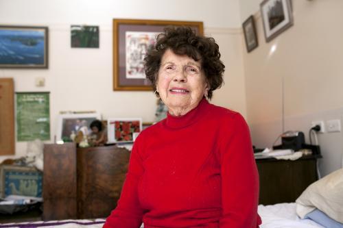 Portrait of elderly lady in retirement village - Australian Stock Image