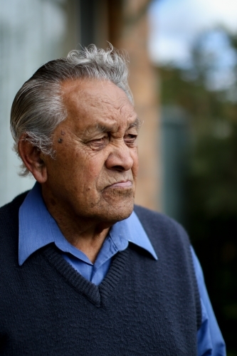 Portrait of male Aboriginal elder