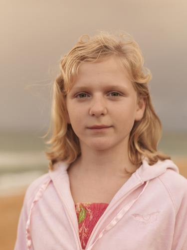 Portrait of young blonde girl - Australian Stock Image