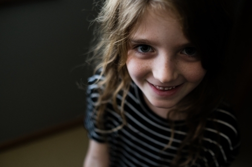 portrait of young girl - Australian Stock Image