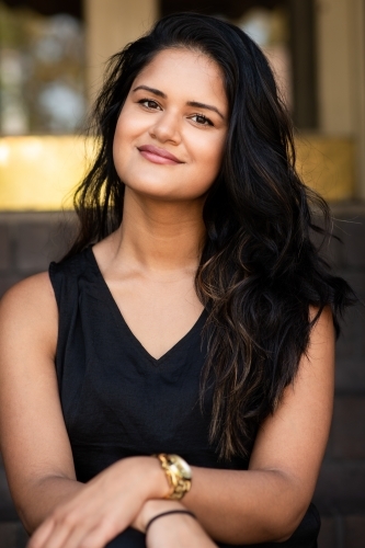portrait of young indian woman - Australian Stock Image