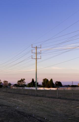 Power Lines at Dusk