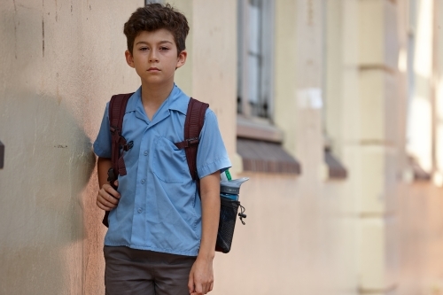 Primary school student at school - Australian Stock Image