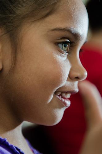Profile of a Little Aboriginal Girl