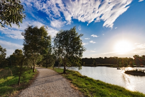 Putta Bucca wetland at Mudgee NSW - Australian Stock Image