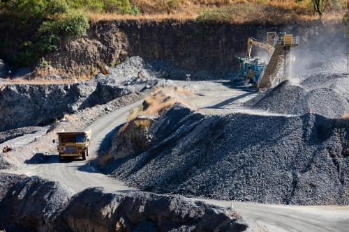 Quarry Operations - Australian Stock Image