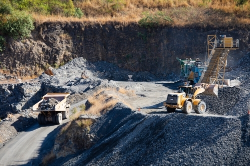 Quarry Operations - Australian Stock Image