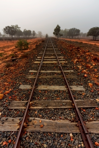 Railway Line - Australian Stock Image