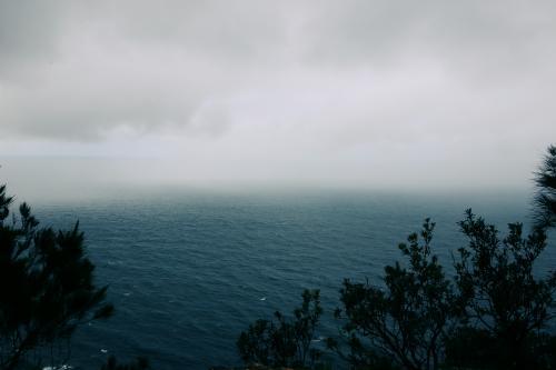 Rain Over Sea - Australian Stock Image