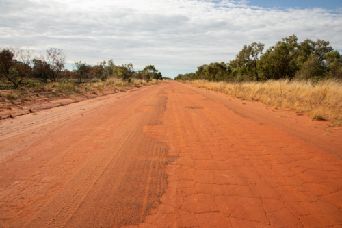 Red dirt road - Australian Stock Image