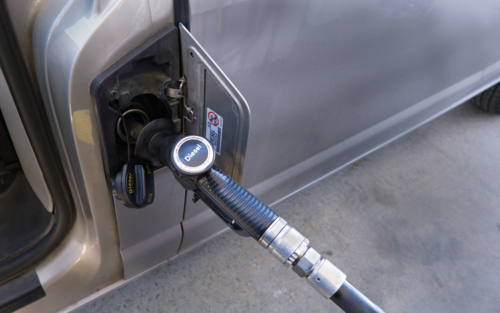 refuelling van with diesel - close up - Australian Stock Image