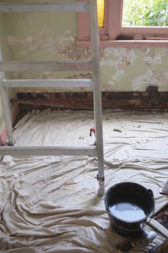 Renovating and painting preparation - Australian Stock Image
