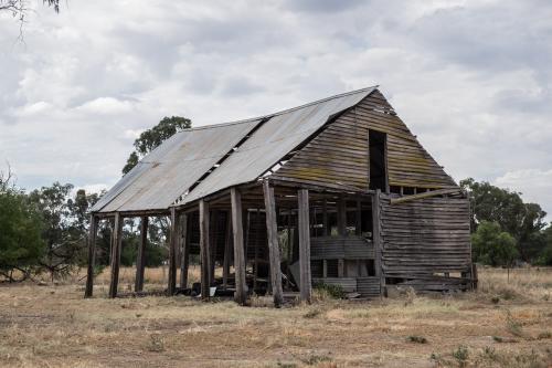 Rickety farm shed - Australian Stock Image