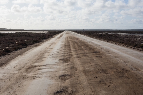 Road from Fowlers Bay - Australian Stock Image