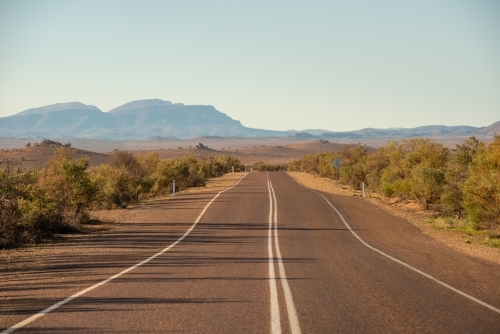road through Flinders Ranges, SA - Australian Stock Image