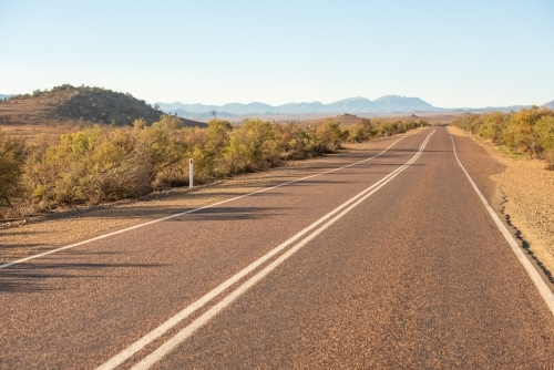 road through Flinders Ranges, SA - Australian Stock Image