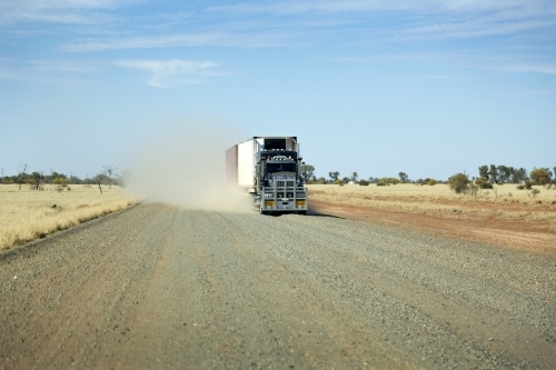 Road train - Australian Stock Image