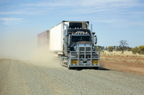 Road Train - Australian Stock Image