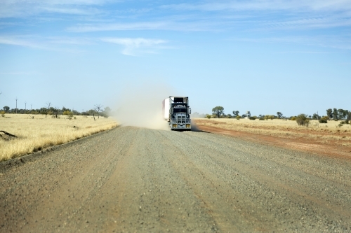 Road train - Australian Stock Image