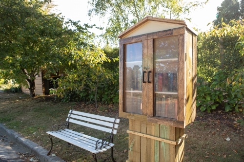 Roadside Library - Australian Stock Image