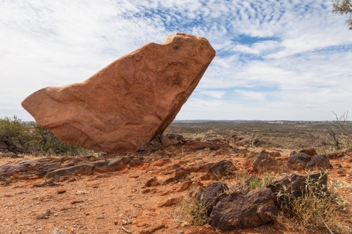 Rock over hill - Australian Stock Image