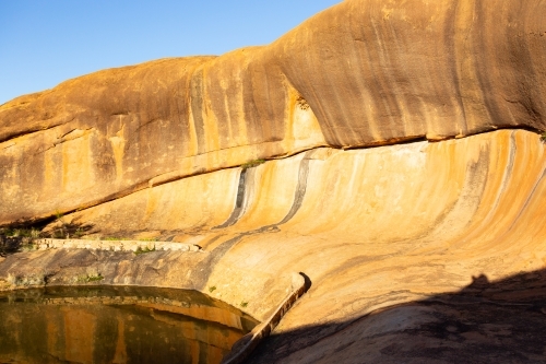 Rock pool and wave formation at Beringbooding Rock