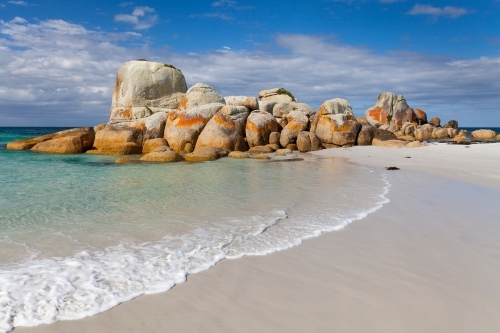 Rocks at Picnic Point - Mt William National Park - Tasmania - Australian Stock Image
