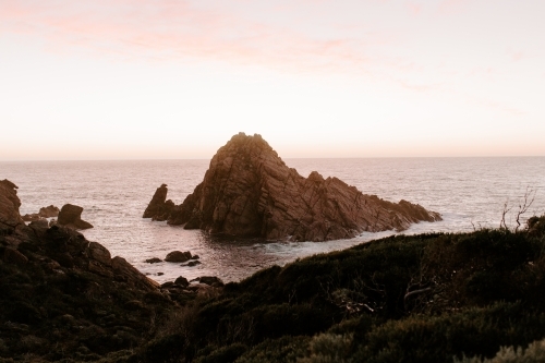 Rocky coastline at dusk - Australian Stock Image