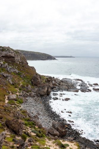 Rocky Cove and Cliffs at Kangaroo Island - Australian Stock Image