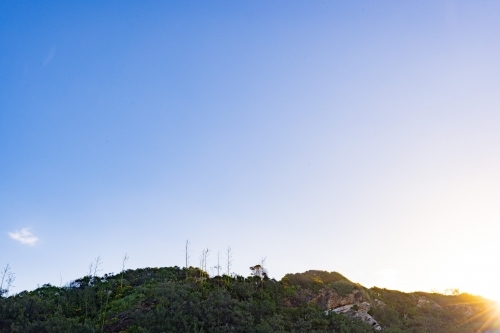 Rocky outcrop along Main Beach at Miami on the Gold Coast - Australian Stock Image