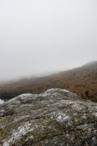 Rocky outcrop on Cradle Mountain - Australian Stock Image