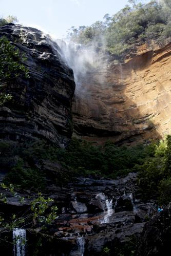 Rocky Waterfall Landscape - Australian Stock Image