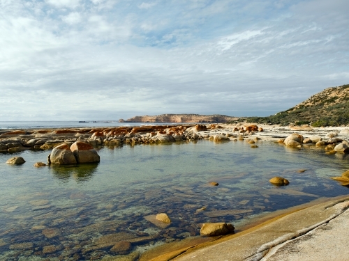 Rook Pool at remote beach - Australian Stock Image