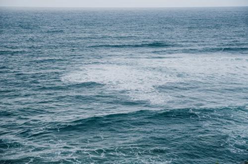 Rough blue empty seascape - Australian Stock Image