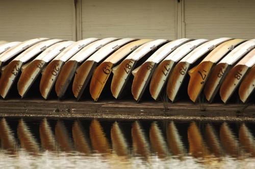 Row Boats lined up